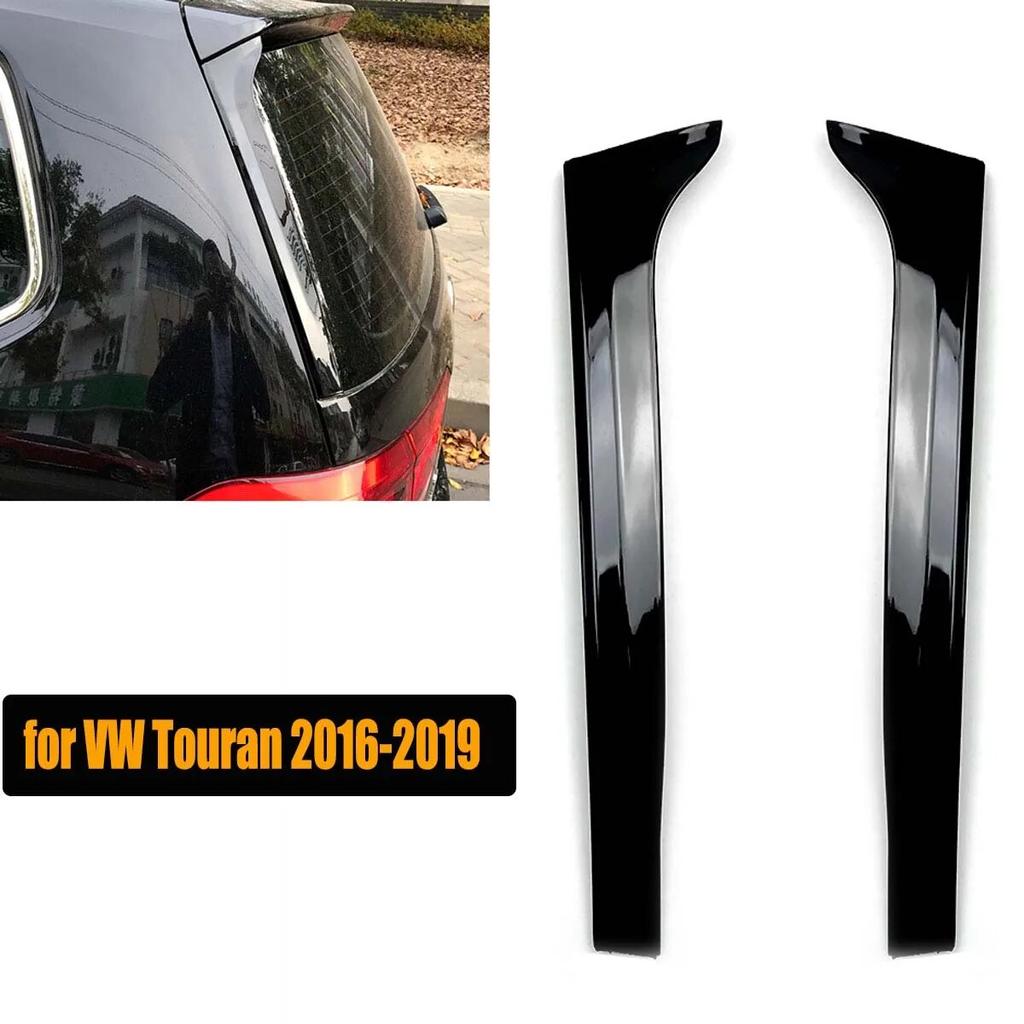 Rear Window Spoiler For Volkswagen VW Touran 2016- Side Splitter Canard Wing Trim Deflector Cover Sticker Car Accessories