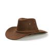 Western Cowboy Hat Summer Sun Protect Unisex Hat Crown Wide Brim Riding Horseback Equestrian Stage Performance Cowboy Hat
