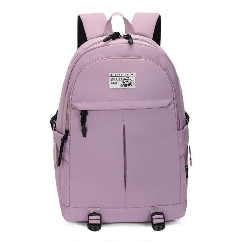 Modny plecak w stylu koreańskim z casualowym napisem