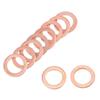 30Pcs M8 X 12mm X 1mm Copper Washers  Washers for Screw Bolt Nut Sealing Washers Flat Washers