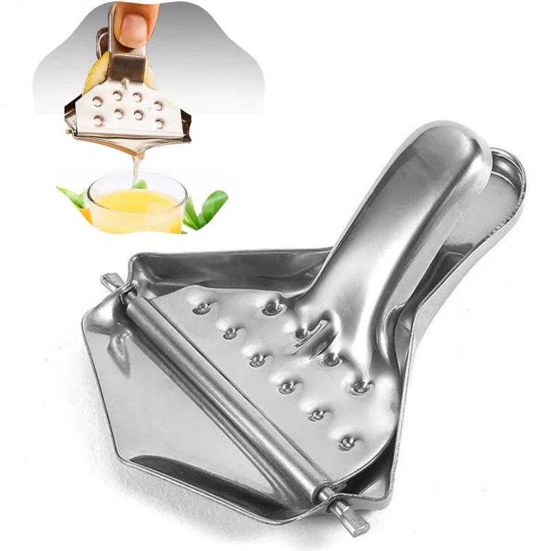 Manual Lemon Squeezer Stainless Steel Fruit Juicers Lemon Clips Lemon Clip Fruit Juicer Kitchen Gadget Manual Hand Juicer Tool