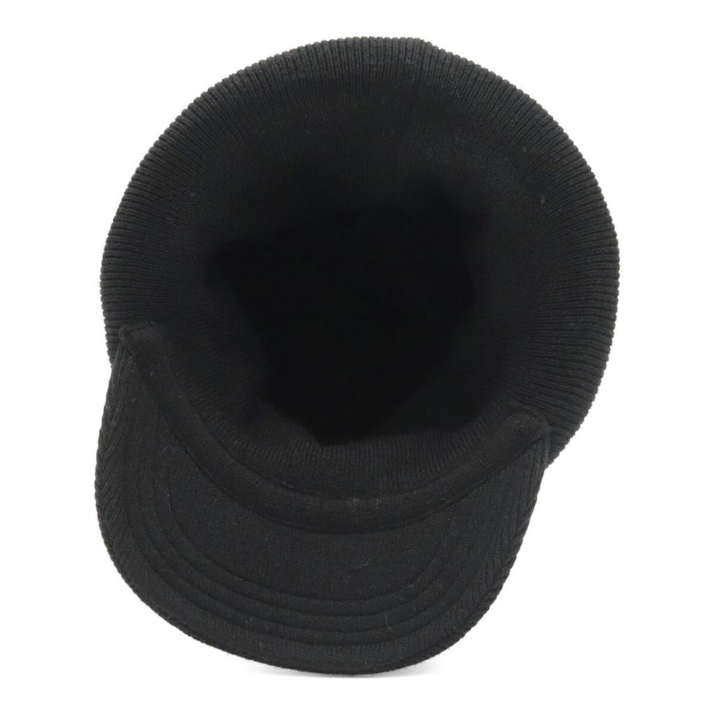 New Era Free Visor Knit Short Hat, Solid Black