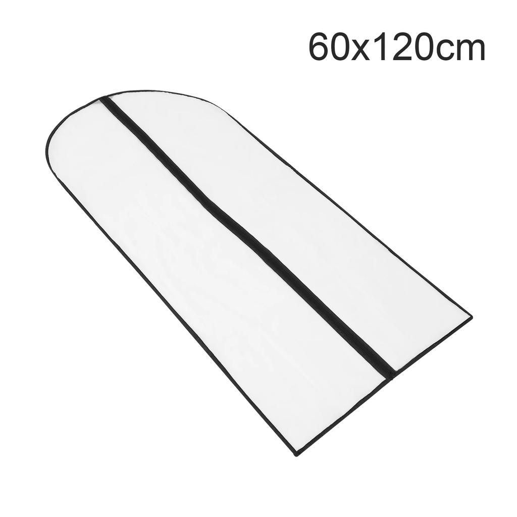 5pcs Dustproof Clothing Covers Garment Bag PEVA Transparent Coat Protector Wardrobe Anti-low Temperature Foldable Suit Hanging