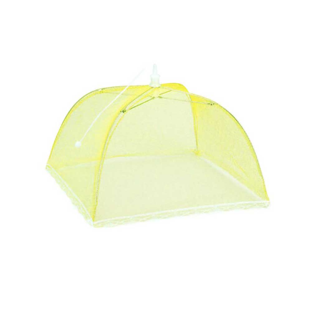 

Foldable Food Cover Umbrella Style Protector Meal Dining Table Fly Dish Picnic Kitchenware for Home Kitchen Living Room белый