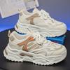 Men's Breathable Mesh Chunky Sneakers Fashion Non-slip Platform Dad Shoes