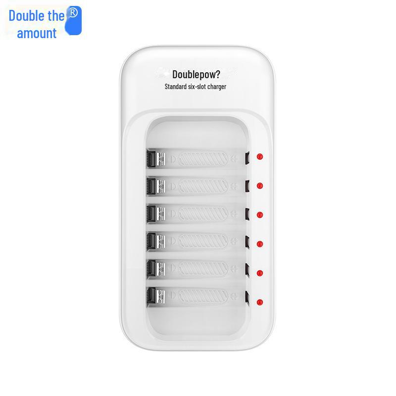 6-Slot AA/AAA Charger for 1.2V NiMH Rechargeable Batteries