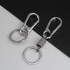 Zinc Alloy Carabiner Keyring with Motorcycle Key Spring and Men's Waist Hanger