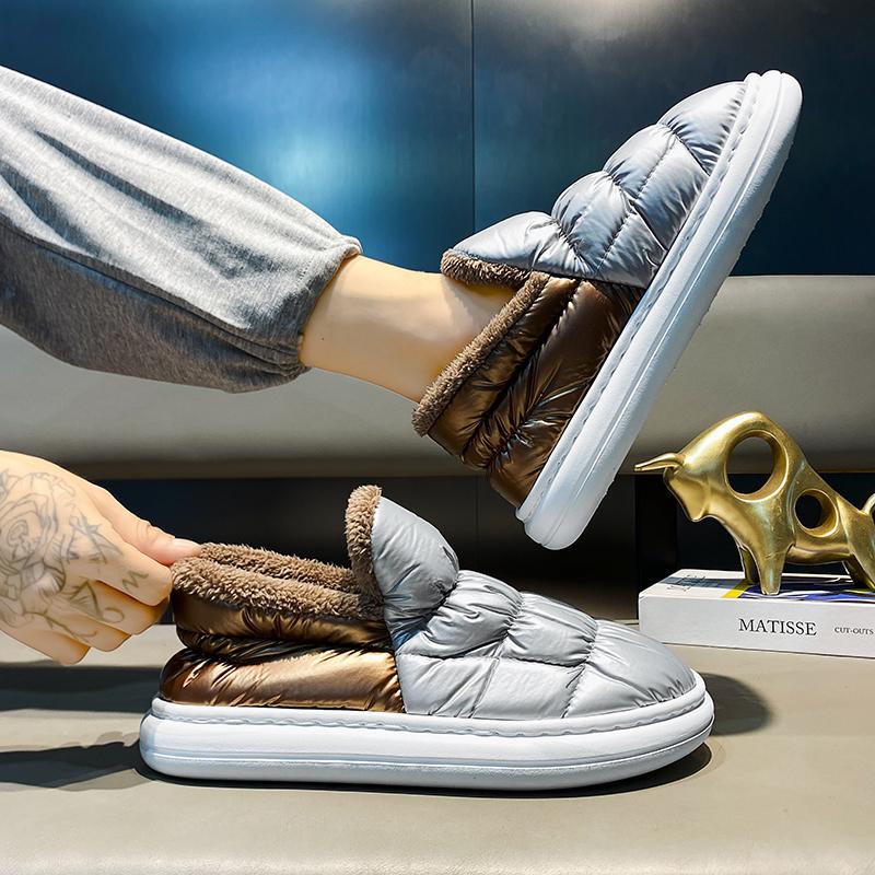 Winter Men's Shoes Flat Casual Sneakers Slip On Loafers Men