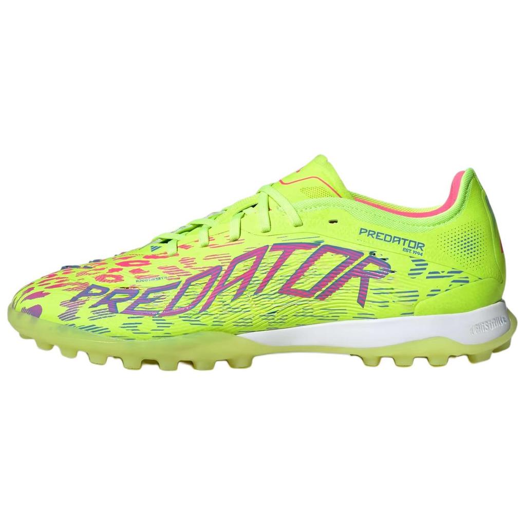 Adidas Predator Pro Comfortable Durable TF (Rubber Studs) Non-Slip Wear-Resistant Soccer Shoes Unisex Soccer Shoes Lemon-Yellow ID3763
