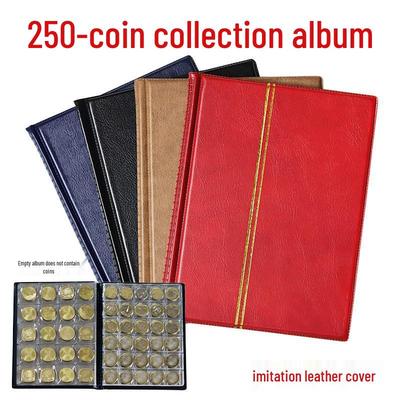 250-Pocket Commemorative Coin Collection Album: Protective Slip-in for Ancient & Copper Coins