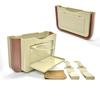 ANCL Car Trash Car Storage Drink and Table Can, Pocket, Multi-Device Compatible, Clip-on, Holder, (Beige)