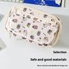 1Pcs Large Capacity School Stationery Storage Bag Pencil Box Kapibara Cartoon Pencil Case With Flip Top