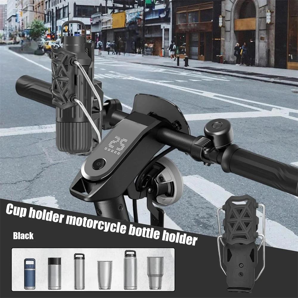 Adjustable Motorcycle Bike Cup Holder Handlebar Water Bottle Bike Mount For 32-77mm For Harley Honda Suzuki Yamaha,Kawasaki KTM Cup Holders 5