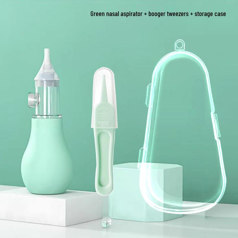 Press-Type Baby Nasal Aspirator for Newborns and Toddlers - Mucus Cleaner for Runny Nose Relief