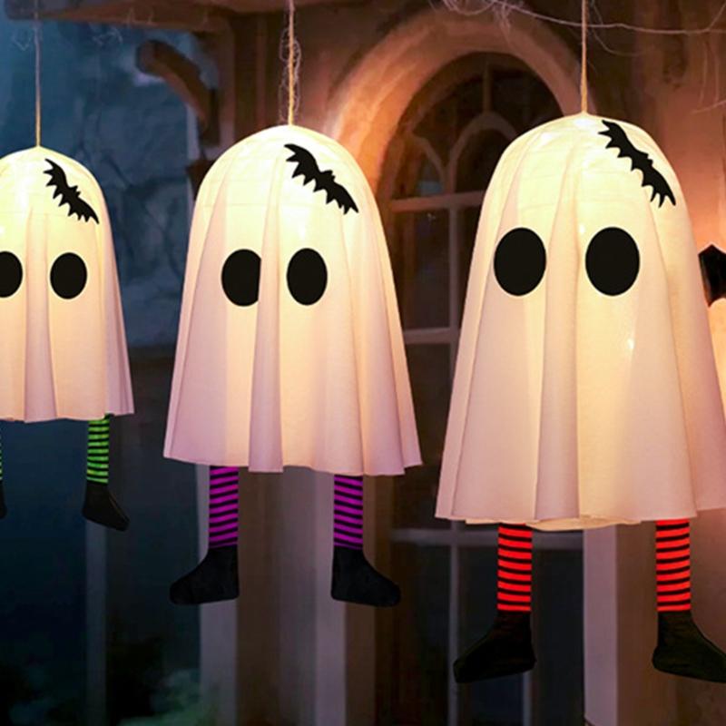 Glowing Halloween Specter Ornament Light Decorative Hanging Decoration With LED For Eerie Party Home Decoration
