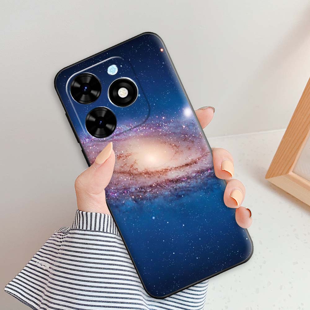 For Tecno Spark GO 2024 Case For Spark GO 2023 Cover Black Edge Soft Silicone Phone Cases For Spark GO 2022 Shell Bumper Funda