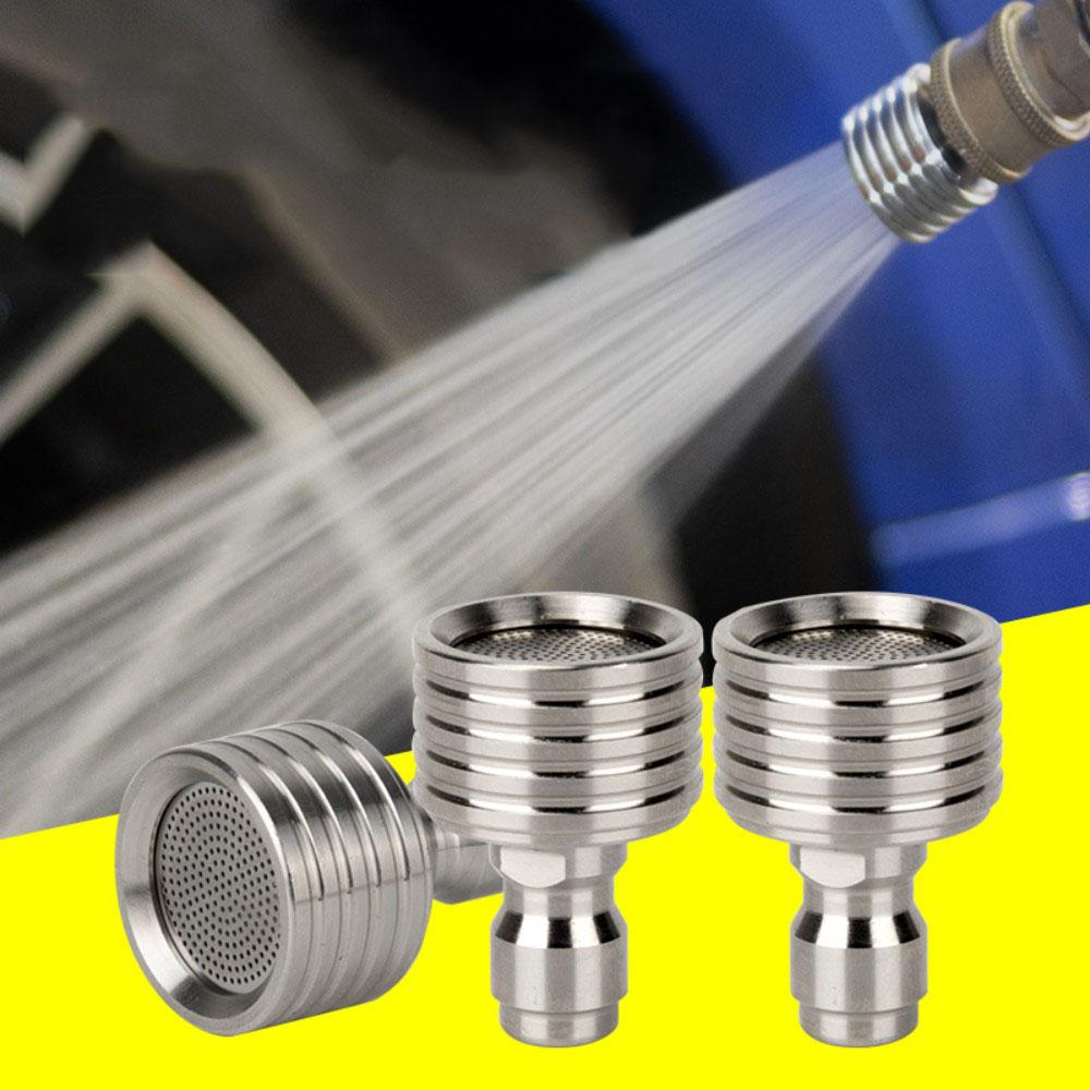 High Pressure Water Gun Interface Washing Nozzle Stainless Steel Shower Blades 1/4 Quick Connect Wash Cars Garden Urban Tool