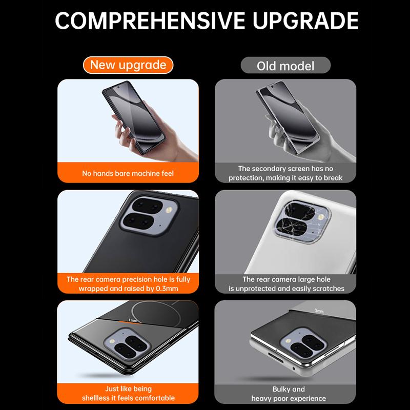 Ultra Thin Frameless Magnetic Shockproof Case For Google Pixel 10 9 Pro Fold Pixel Fold Wireless Charging Frosted Hard PC Cover