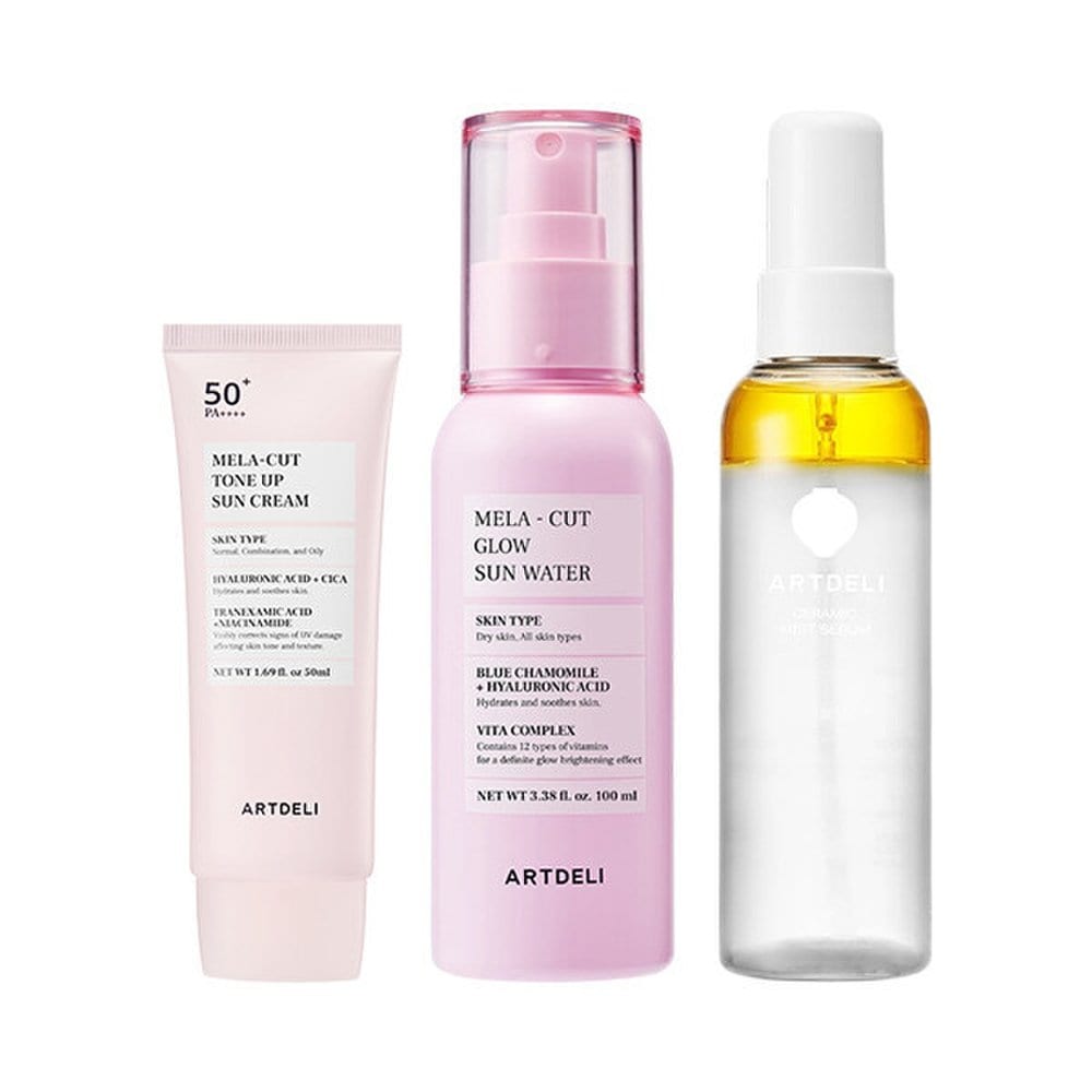 

ARTDELI Melacut Tone-up Sun Cream 50ml /Sunwater/Mist Serum 100ml 3. Ceramic mist serum 100ml