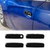 4x Exterior Door Handle Trim Cover Decoration for Dodge Charger 2010- Black