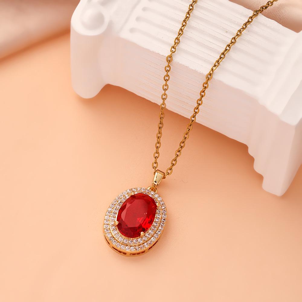 Women's Luxury Titanium Steel Pendant Clavicle & Long Sweater Necklace - Niche Design