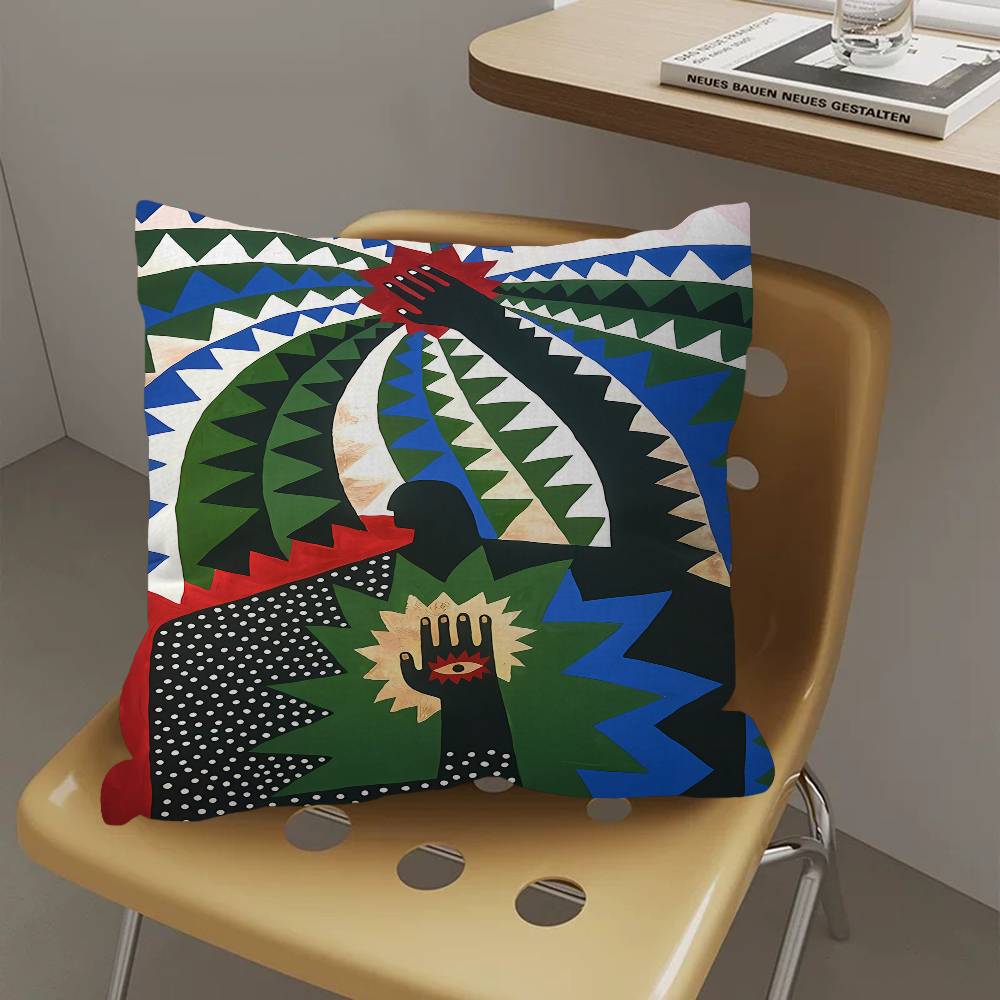 Египет Цветной Абстрактный Тигр и Леопард Наволочка Декоративная Подушка Чехол для Подушки Гостиная Диван Домашний Декор На заказ 30cmx30cm