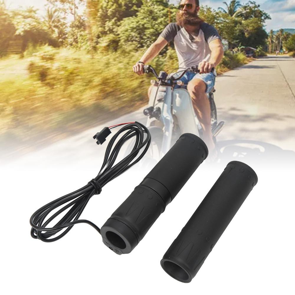1 par 12-72V Elcykel Gasreglage Handtag Ebike Vridgas E Cykel Ombyggnad