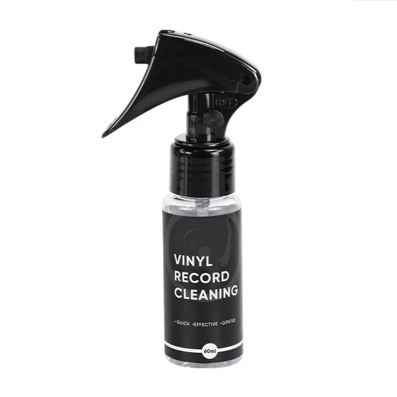 7 in 1 Vinyls Record Cleaning Kit for Turntables Record Wood Handle Velvet Brush Air Blower Styluses Brush Storage Bag
