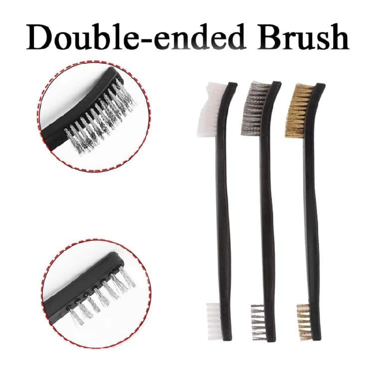 Metal Rust Remover Brushes Handy Steel/Nylon/Brass Brush for Clean Welding Slag