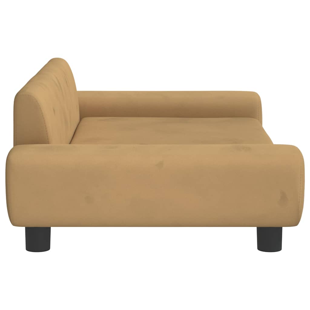 Kids Sofa Brown 100x54x33 Cm Velvet