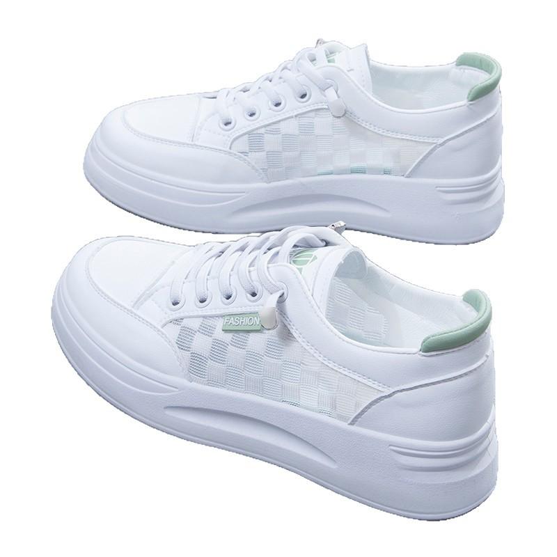 Breathable street shooting trendy shoes sports thin board shoes women's and women's summer versatile new mesh white shoes