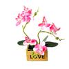 Artificial Flower Butterfly Orchid Pot Bonsai Garden DIY Party Desktop Decor