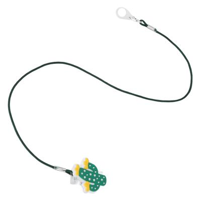 Hearing Aid Lanyard Elderly Children Lovely Cactus Pattern BTE Hearing Aid Clip Holder for Outdoor Activity