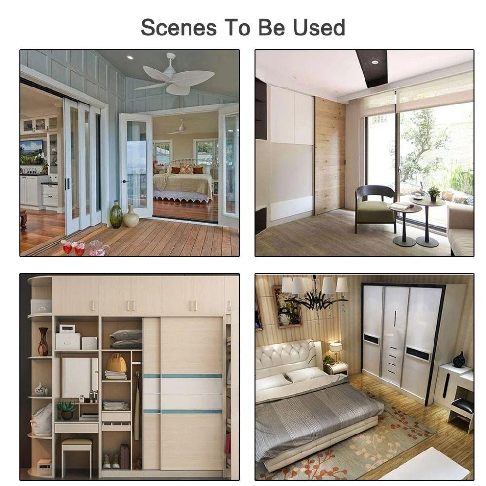 2pcs/set Durable Sliding Door Roller Convenient Hanging Wheels Rail Track Pulley  Home