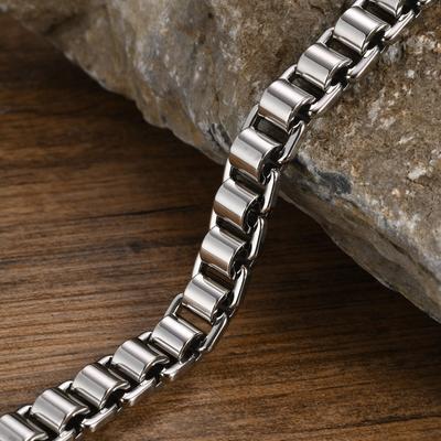Vnox Heavy Bold Bicycle Bike Link Chain Bracelets for Men, Punk Stainless Steel Wristband, Creative Male Jewelry