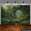 2D Jungle Ruin Backdrop for Fantasy, Adventure and Nature Themed Photography