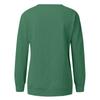 Damen Casual Fashion Weihnachtsdruck Langarm O-Ausschnitt Pullover Top