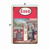 Esso Vintage Looking Gas Oil Sign Station Garage Auto Shop Retro Rustic Tin Sign