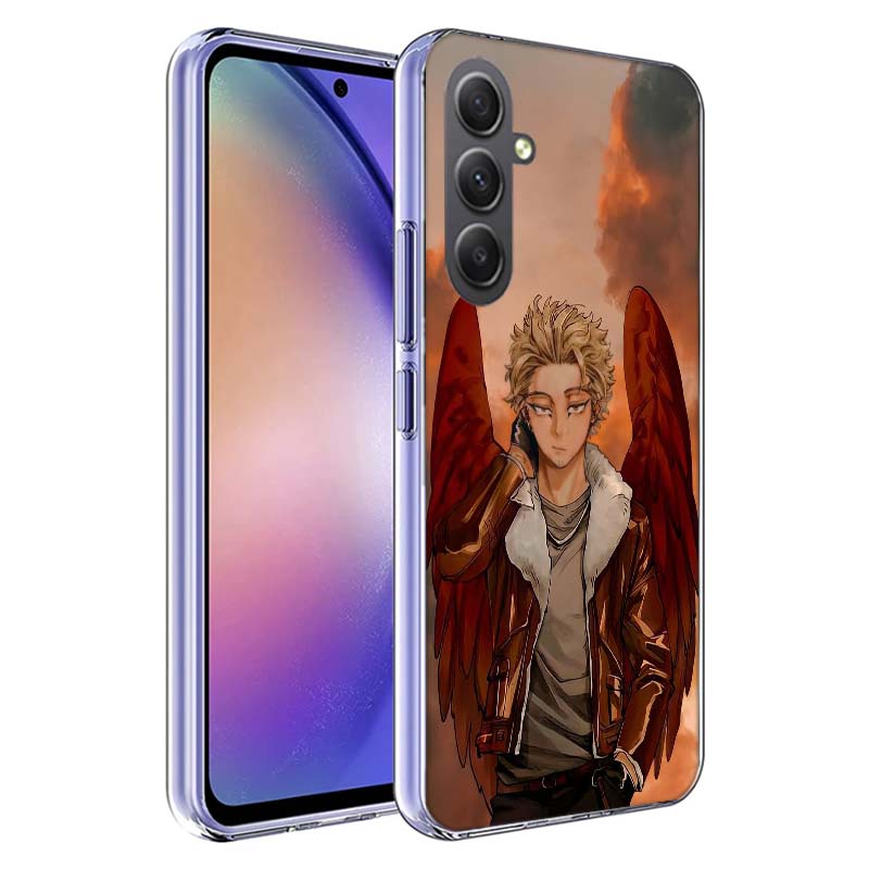 Anime MHA Hawks BNHA Phone Case for Samsung A17 A37 A57 A07 A16 A26 A36 A56 A06 A02S A12 A22 A32 A52S A04S A14 A24 A34 A54 A03 A