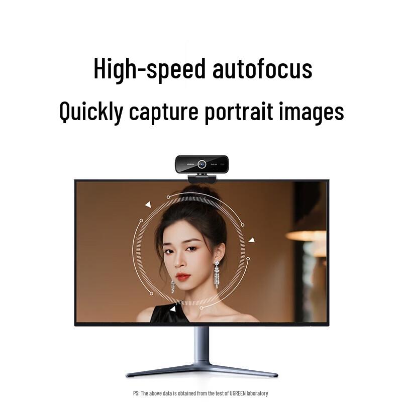 UGREEN 2K Auto-Focus USB Computer Webcam