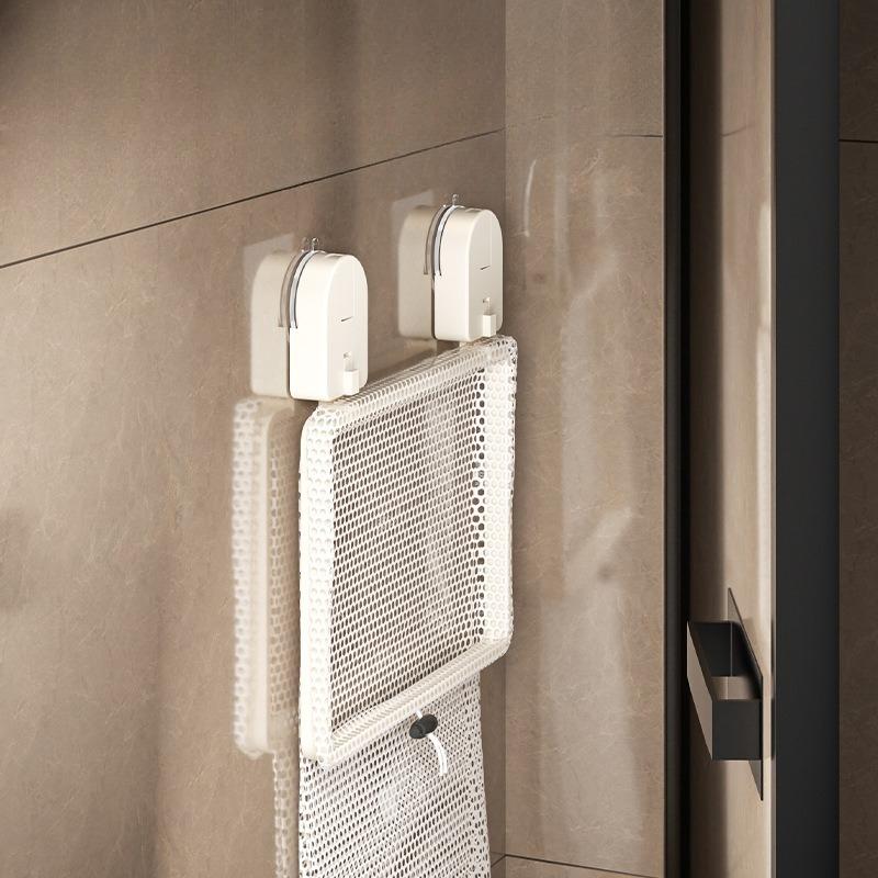 Punch-Free Wall Mounted Laundry Hamper Foldable Suction Cup Storage Basket Waterproof Bathroom Organizer for Home Hotel Daily