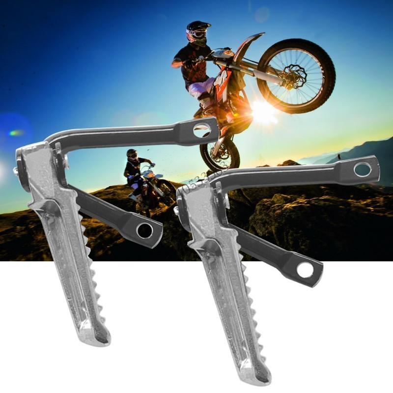 090E 2Pcs Foot Pedals Foot Pegs Universal Folding Footrests Durable Rear Pedals China Mainland