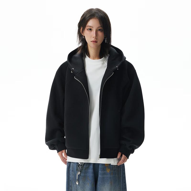 

TOM ADAM Men s Retro Full-Zip Hooded Sweatshirt L