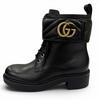 Pristine GUCCI Ankle Boots GG Marmont Lace-Up Leather Short Boots 35 670397 Used