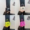 Street Style Jelly Bag Pvc Mini Shoulder Bag With Chain For Children And Teens
