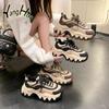 Freizeitmode aus Kunstleder Allround-Damen Schuhe Erhöhen Rutschfeste Plateau-Sneaker Damen Luxus Outdoor Fitness 2024