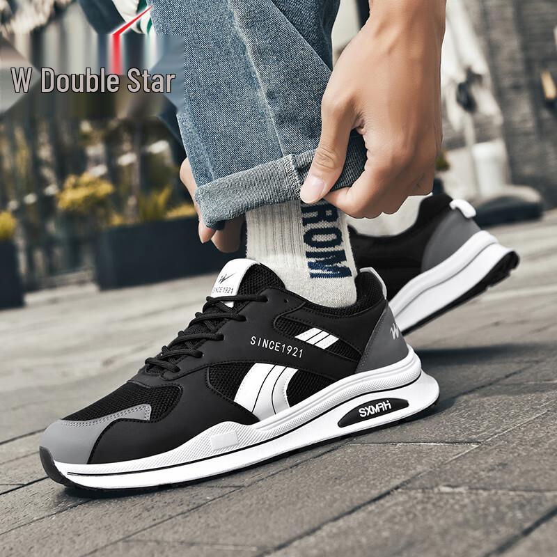 Shuangxing Men s Breathable Running & Casual Shoes 41 чёрный