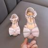 Spring-summer new style Korean-style girls' princess small/medium/large children's flat shoes, dance performance shoes
