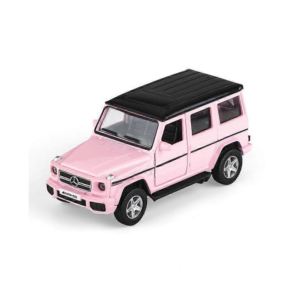 (E) Simulation Racing Car Model 1:36 pink alloy sports car series model children's toys