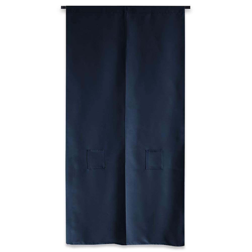 PONY DANCE Blackout Japanese Privacy 1 Width Length Navy Curtains, Style, Stylish, Thick, Curtains, Entrance, Japanese-Style Room, Piece, 72cm, 150cm,
